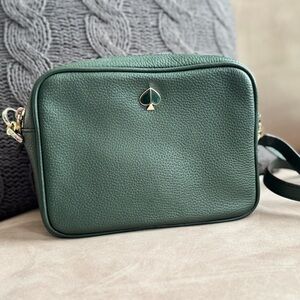Kate Spade Polly Medium Camera Bag crossbody shoulder bag purse deep evergreen